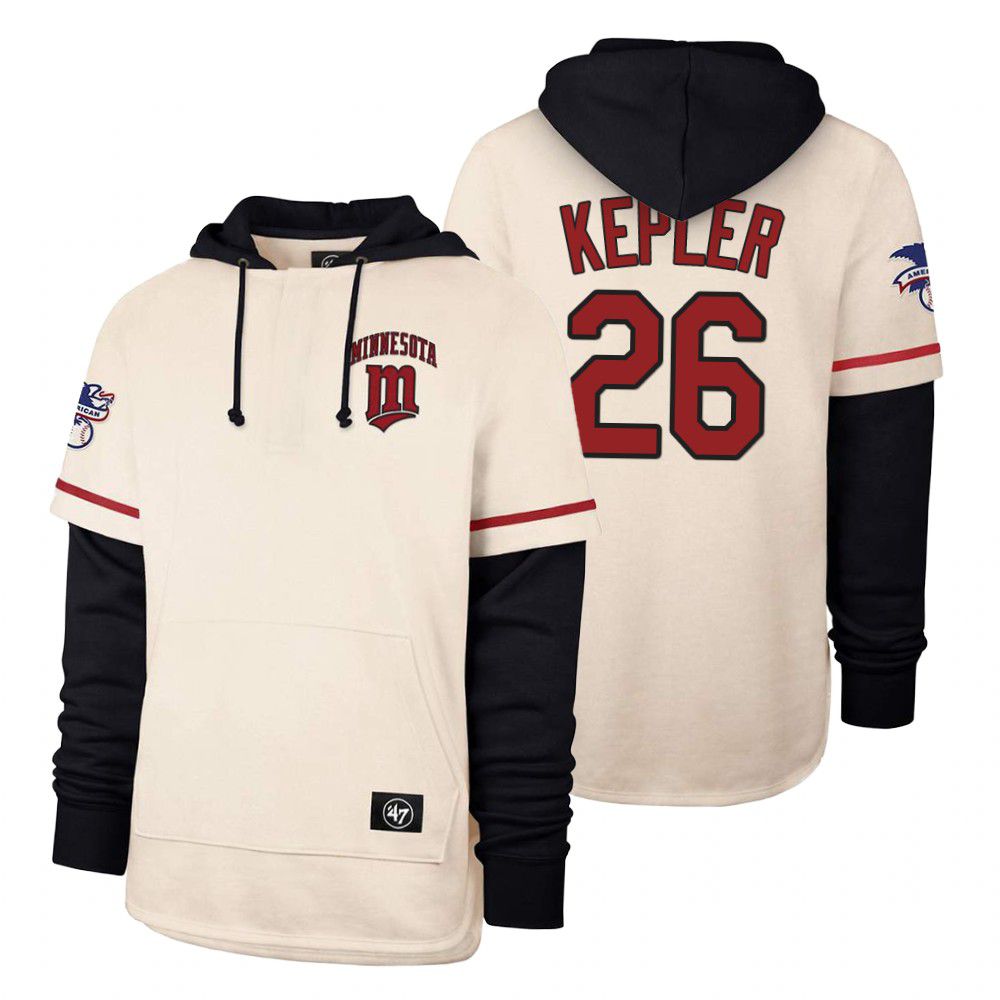 Men Minnesota Twins #26 Kepler Cream 2021 Pullover Hoodie MLB Jersey->texas rangers->MLB Jersey